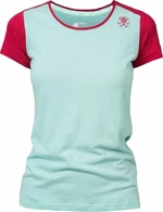 Rafiki Chulilla Lady T-Shirt Short Sleeve Eggshell Blue/Earth Red 38 Outdoorové tričko