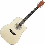 SX SD304TCE Natural Elektroakustická kytara Dreadnought