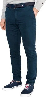 Tommy Hilfiger Trousers - DENTON CHINO BELT dark blue