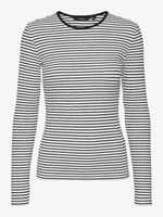Černo-bílé dámské pruhované tričko Vero Moda Chloe