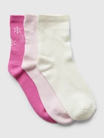 GAP Ponožky 3 páry dětské Růžová