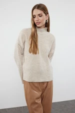 Trendyol Stone Soft Textured Basic Knitwear Sweater