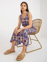 Purple summer dress with FRESH MADE patterns