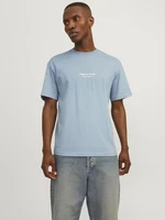 Light blue men's T-shirt Jack & Jones Vesterbo