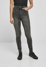 Women's High-Waisted Skinny Jeans - Black