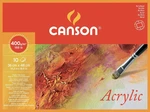 Canson Acrylique Cold Pressed 48 x 36 cm 400 g Natural White Skizzenbuch