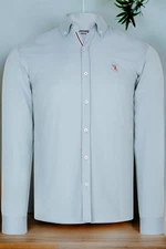 G674 DEWBERRY MEN'S SHIRT-PLAIN WATER GREEN