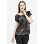 Dámské tričko Camo Back Shaped Tee tmavé camo