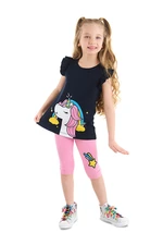 Denokids Frilly Unicorn Power Girl's Summer T-shirt Tights Set