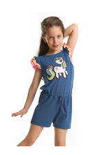 Denokids Unicorn Frilly Girls Kids Jumpsuit