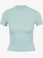 Light Blue Striped Crop Top TALLY WEiJL - Women