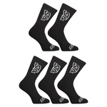 5PACK Styx high black socks