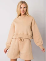 Basic women's camel sweatshirt