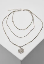 Amulet Layering Necklace - Silver Color