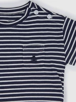 GAP Baby pruhovaný set organic - Kluci