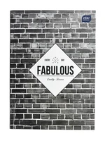 Interdruk Zápisník Fabulous cihly A5, 96 listů, čistý