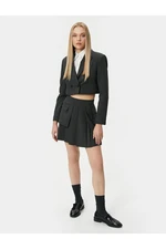 Koton Crop Blazer Jacket Double Breasted Buttoned