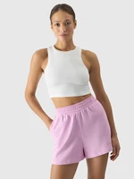 Women's Slim 4F Crop Top - Cream