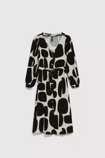 Viscose patterned dress