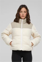 Women's short jacket Sherpa Mix sand/beige