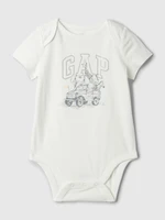 Biele baby body z organickej bavlny GAP