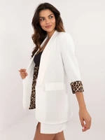 Ecru women's blazer