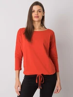 Dark orange blouse by Fiona