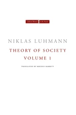 Theory of Society, Volume 1