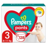 Pampers Pants vel. 3 Mega Pack 6-11 kg plenkové kalhotky 128 ks