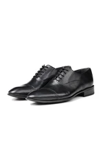 Ducavelli Serious Genuine Leather Men's Classic Shoes, Oxford Classic Shoes