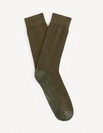 Khaki pánske ponožky Celio Fisomel