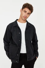 Trendyol Men's Anthracite Regular Fit Denim Jacket.