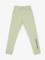 Light green Calvin Klein Jeans girls' sweatpants