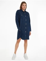 Dark blue women's denim dress Tommy Hilfiger - Women