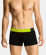 Man boxers ATLANTIC PREMIUM with mikromodal - black/yellow