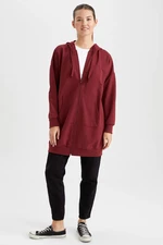 DEFACTO Regular Fit Sweatshirt Fabric Long Sleeve Tunic