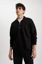 DEFACTO Comfort Fit Stand Up Sweatshirt