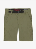 Khaki Mens Shorts with Wrangler Belt - Men