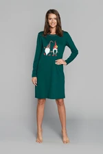 Santa's Women's Long Sleeve Shirt - Green