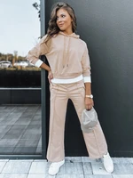 Women's tracksuit SANELIS light beige Dstreet