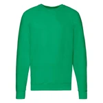 Green Men's Sweatshirt Lightweight Raglan Sweat Fruit of the Loom