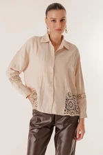 By Saygı Lace Ayrobin Viscose Shirt