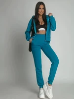 Turquoise women's insulated tracksuit