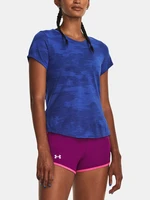 Under Armour T-Shirt UA Streaker Speed Camo SS-BLU - Women