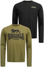 Férfi hosszú ujjú póló Lonsdale 115087-Black/Olive