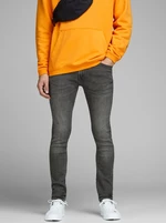 Grey Mens Skinny Jeans Jack & Jones Liam - Men