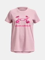 Under Armour Tech Solid Print Fill BL SSC Pink Sports T-Shirt