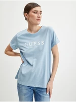 Light blue women's T-Shirt Guess 1981 - Women