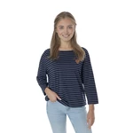 Navy blue women's striped T-shirt SAM 73