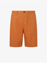 Orange Men's Shorts with Linen Pepe Jeans - Men